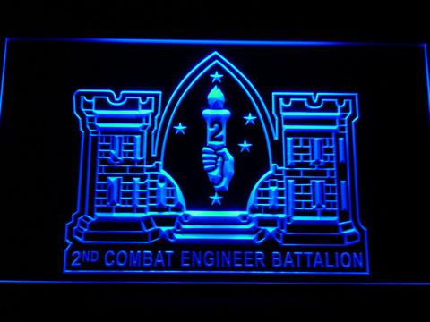 US Marine Corps 2nd Combat Engineer Marine LED Neon Sign